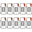 For Huawei P20 Pro 10 Sets Back Housing Cover Adhesive Sticker Set - Adhesive Sticker by PMC TechLife | Online Shopping South Africa | PMC TechLife