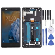 TFT LCD Screen for Nokia 3 TA-1032 Digitizer Full Assembly with Frame & Side Keys (Black)