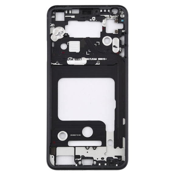 Front Housing LCD Frame Bezel Plate for LG V35 ThinQ (Black)