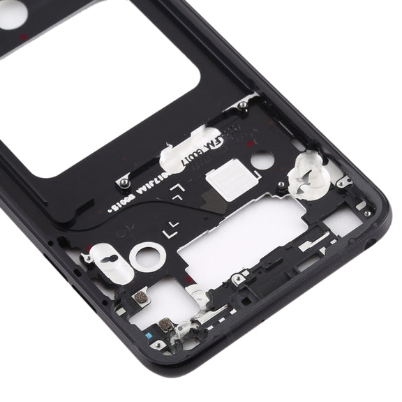 Front Housing LCD Frame Bezel Plate for LG V35 ThinQ (Black)