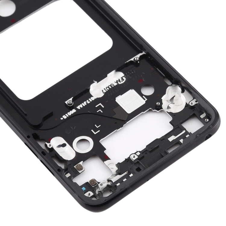 Front Housing LCD Frame Bezel Plate for LG V35 ThinQ (Black)