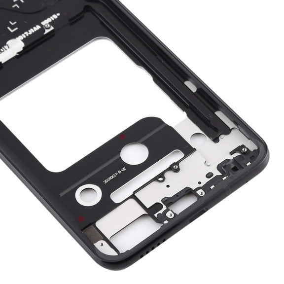 Front Housing LCD Frame Bezel Plate for LG V35 ThinQ (Black)