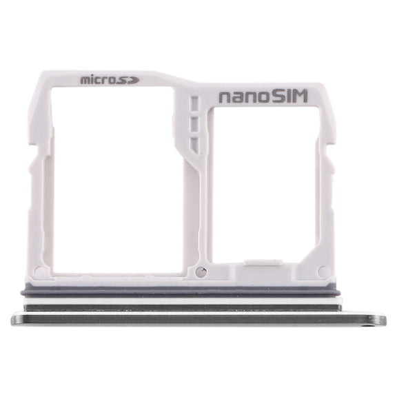 SIM Card Tray + Micro SD Card Tray for LG V40 ThinQ (Silver)