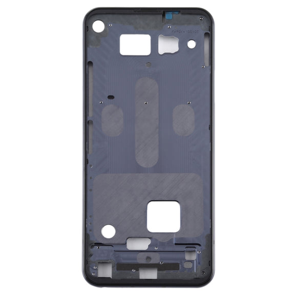 Front Housing LCD Frame Bezel Plate for LG Q70 (Black)