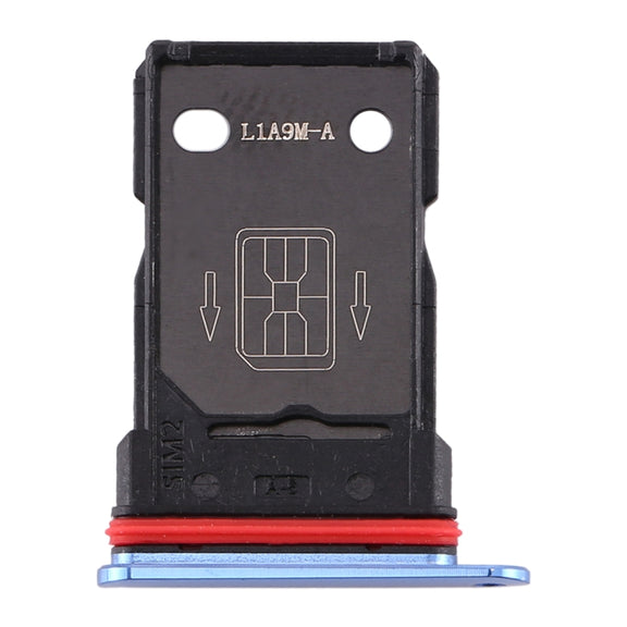 For OnePlus 7T SIM Card Tray + SIM Card Tray (Blue)