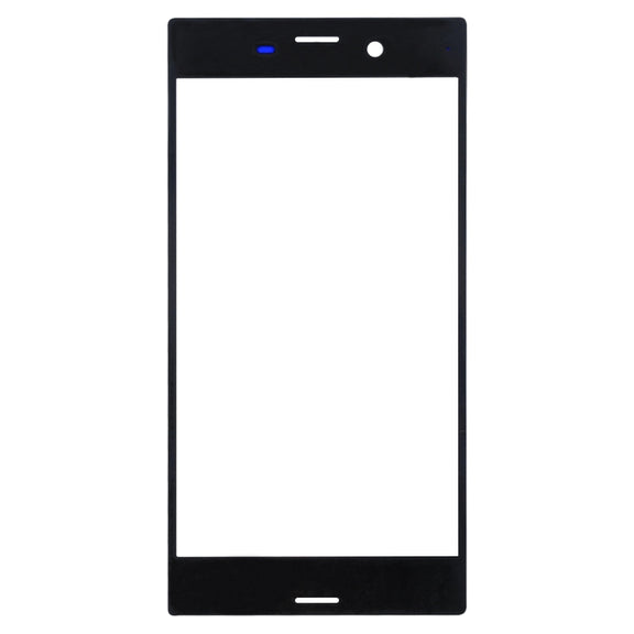 Front Screen Outer Glass Lens for Sony Xperia XZ(Black)