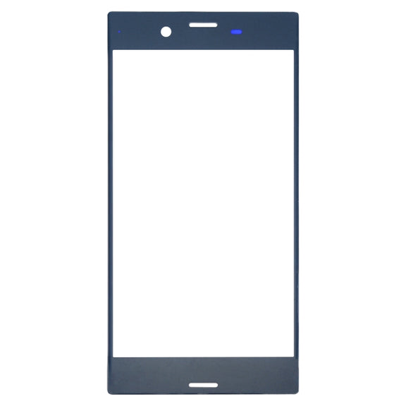 Front Screen Outer Glass Lens for Sony Xperia XZ(Blue)