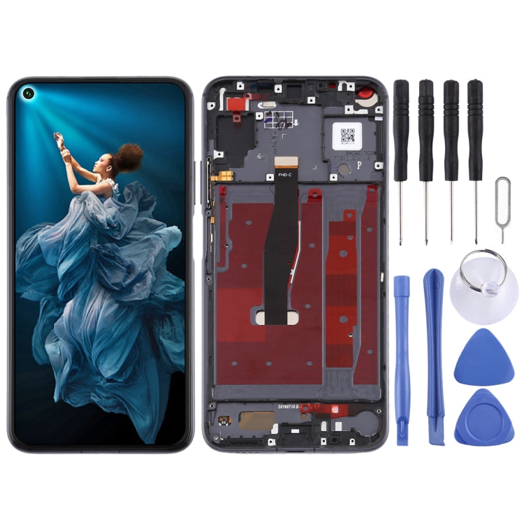 OEM LCD Screen for Huawei Honor 20 Digitizer Full Assembly with Frame(Black)