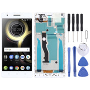 OEM LCD Screen for Lenovo K8 Note XT1902-3 Digitizer Full Assembly with Frame (White)