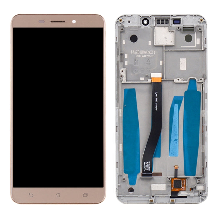 OEM LCD Screen for Asus ZenFone 3 Laser ZC551KL Z01BD Digitizer Full Assembly with Frame���Gold)