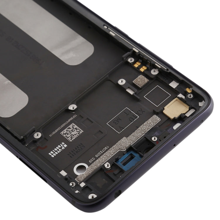 Front Housing LCD Frame Bezel Plate for Xiaomi Mi CC9 / 9 Lite(Black)