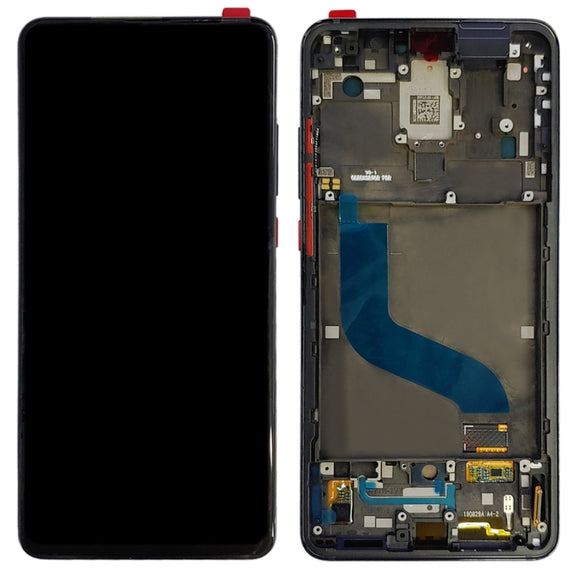 OLED LCD Screen for Xiaomi Redmi K20 / Redmi K20 Pro / 9T Pro Digitizer Full Assembly with Frame(Black)