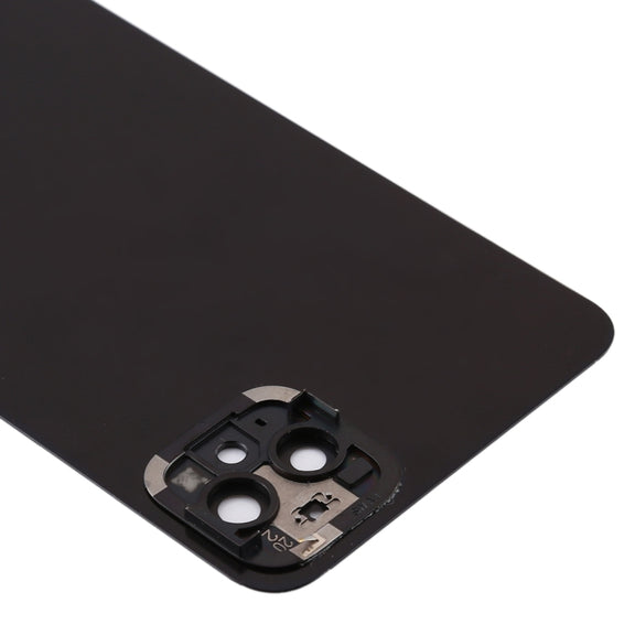 Battery Back Cover with Camera Lens Cover for Google Pixel 4(Black)