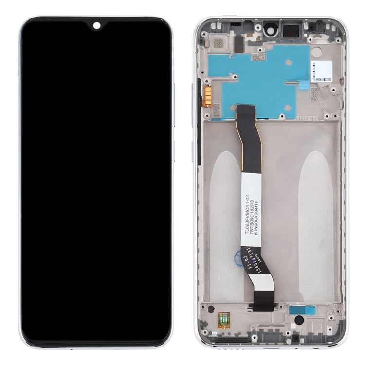 LCD Screen and Digitizer Full Assembly with Frame for Xiaomi Redmi Note 8(Silver)