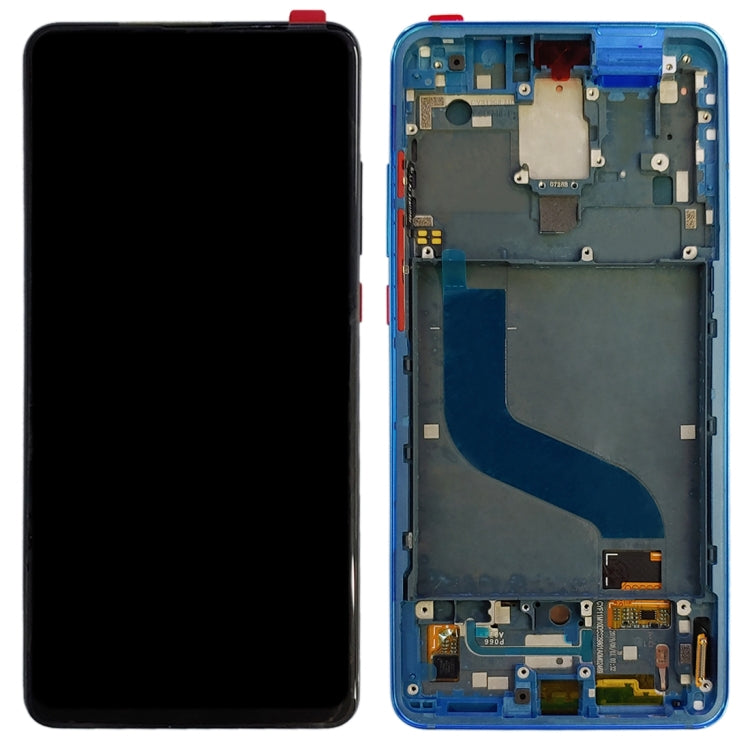 Original AMOLED LCD Screen for Xiaomi 9T Pro / Redmi K20 Pro / Redmi K20 Digitizer Full Assembly with Frame(Blue)