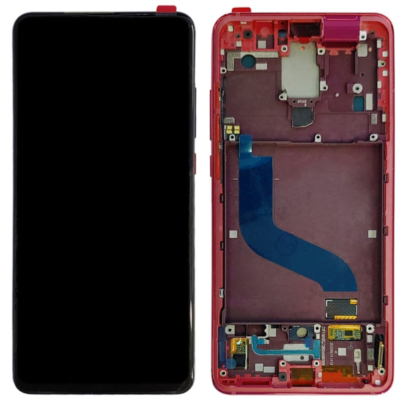 Original AMOLED LCD Screen for Xiaomi 9T Pro / Redmi K20 Pro / Redmi K20 Digitizer Full Assembly with Frame(Red)