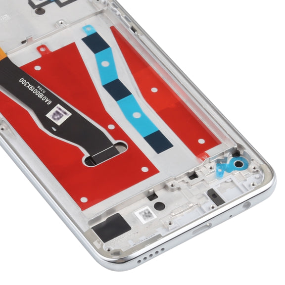 OEM LCD Screen for Huawei P smart Pro 2019 Digitizer Full Assembly with Frame(Silver)