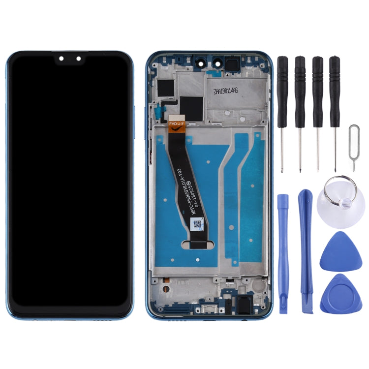 OEM LCD Screen for Huawei Y9 (2019) Digitizer Full Assembly with Frame(Blue)