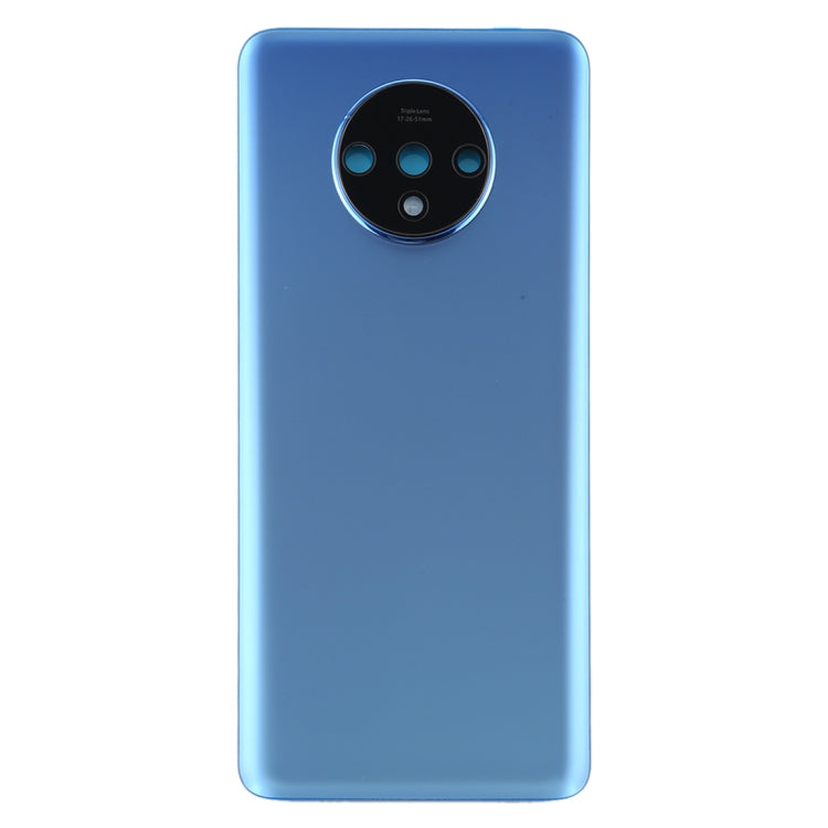For OnePlus 7T Original Battery Back Cover with Camera Lens Cover (Blue)