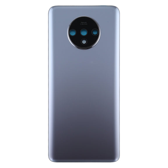 For OnePlus 7T Original Battery Back Cover with Camera Lens Cover (Silver)