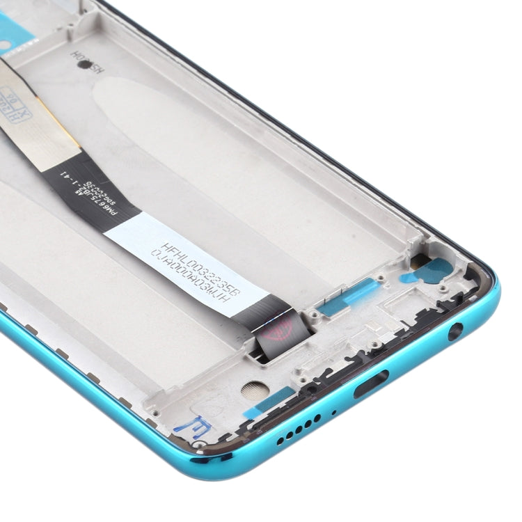 LCD Screen and Digitizer Full Assembly with Frame for Xiaomi Redmi Note 9S / Redmi Note 9 Pro Max / Redmi Note 9 Pro (India) / Redmi Note 9 Pro / Note 10 Lite(Blue)