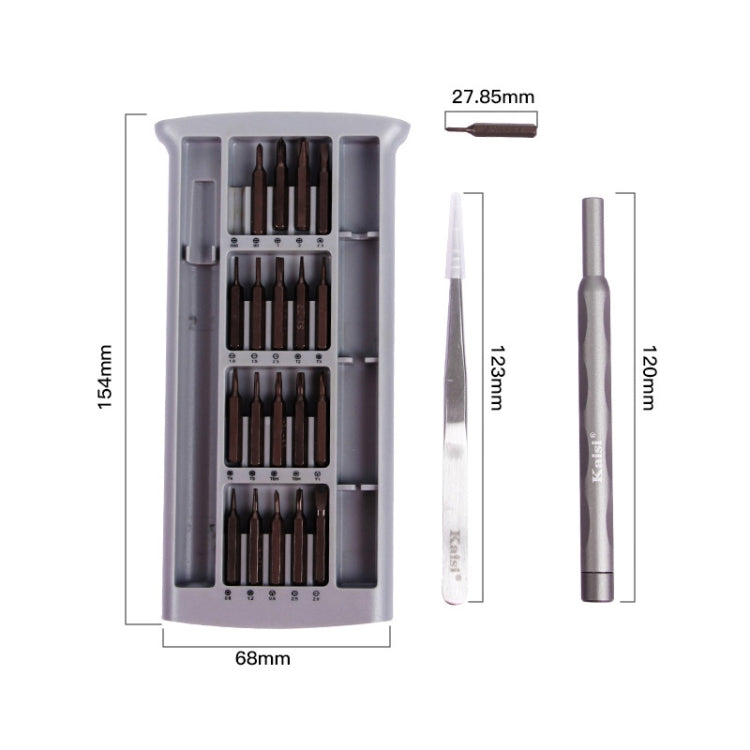 Kaisi K-3022B 22 in1 High Precision Screwdriver Set Magnetic Screwdriver Bits
