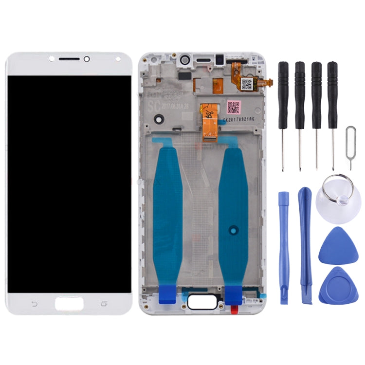OEM LCD Screen for Asus Zenfone 4 Max ZC554KL X00ID  Digitizer Full Assembly with Frame���White)