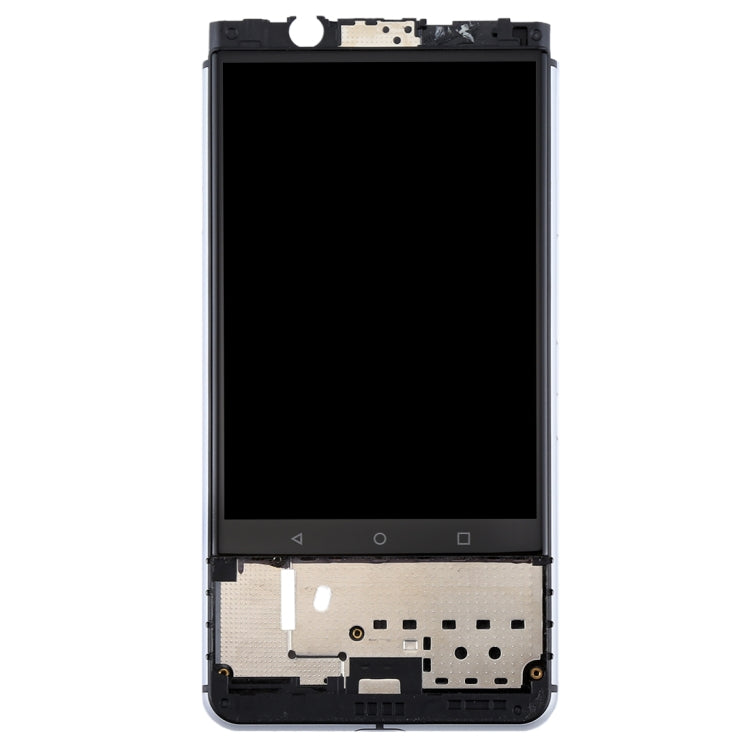 OEM LCD Screen for BlackBerry Keyone Digitizer Full Assembly with Frame(Silver)