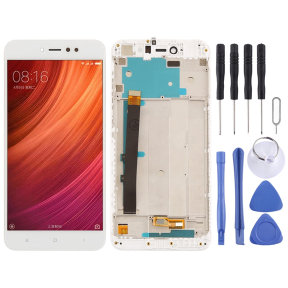 TFT LCD Screen for Xiaomi Redmi Note 5A Prime / Remdi Y1 Digitizer Full Assembly with Frame(White)