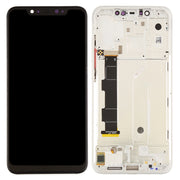 LCD Screen and Digitizer Full Assembly with Frame & Side Keys for Xiaomi Mi 8(Silver)