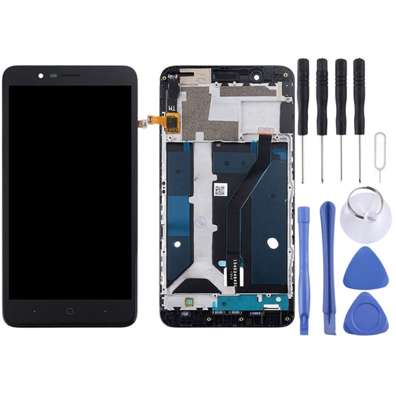 OEM LCD Screen For ZTE Blade Z Max / Z982 Digitizer Full Assembly with Frame���Black)