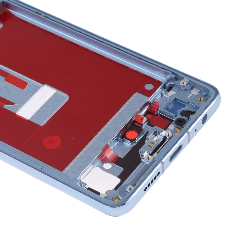 Front Housing LCD Frame Bezel Plate with Side Keys for Huawei P30(Baby Blue)