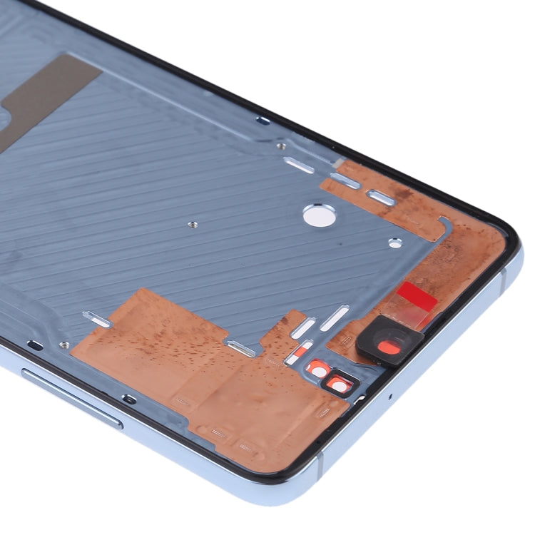 Front Housing LCD Frame Bezel Plate with Side Keys for Huawei P30(Baby Blue)