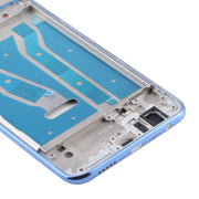 Front Housing LCD Frame Bezel Plate with Side Keys for Huawei Y9 (2019)(Silver)