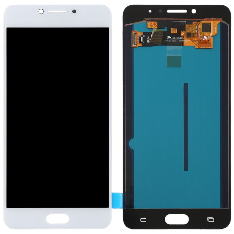 OLED LCD Screen for Galaxy C7 Pro / C7010 with Digitizer Full Assembly (White)