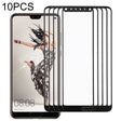 For Huawei P20  10PCS Front Screen Outer Glass Lens (Black) - free shipping - PMC TechLife - Order now!