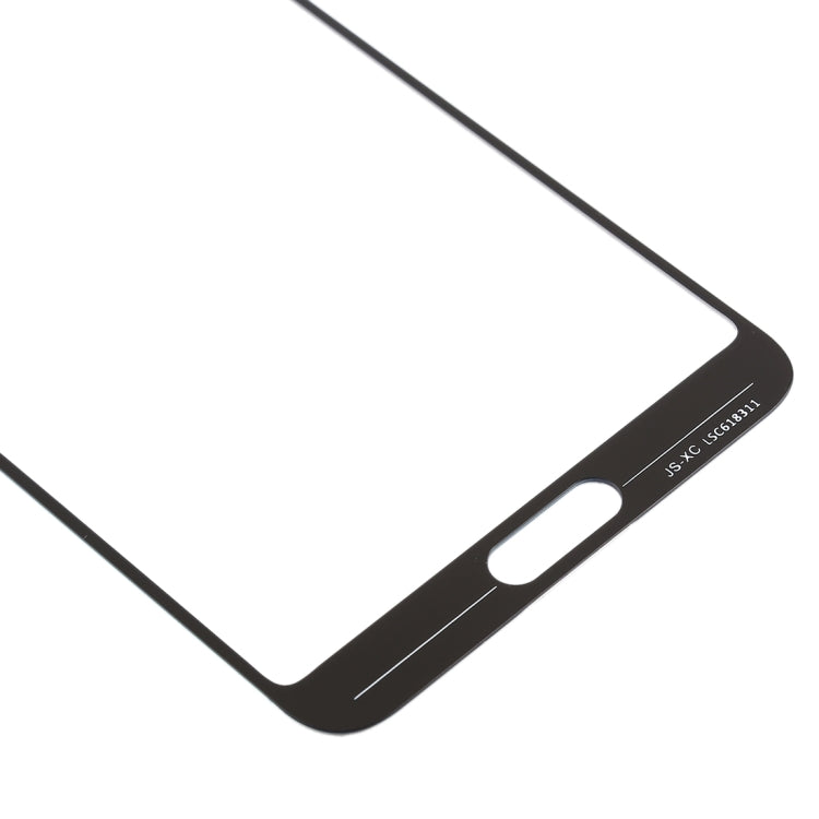 For Huawei P20  10PCS Front Screen Outer Glass Lens (Black)