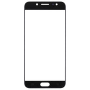 For Samsung Galaxy C8 / C7100, C7(2017) / J7+, C710F/DS 10pcs Front Screen Outer Glass Lens (Black)