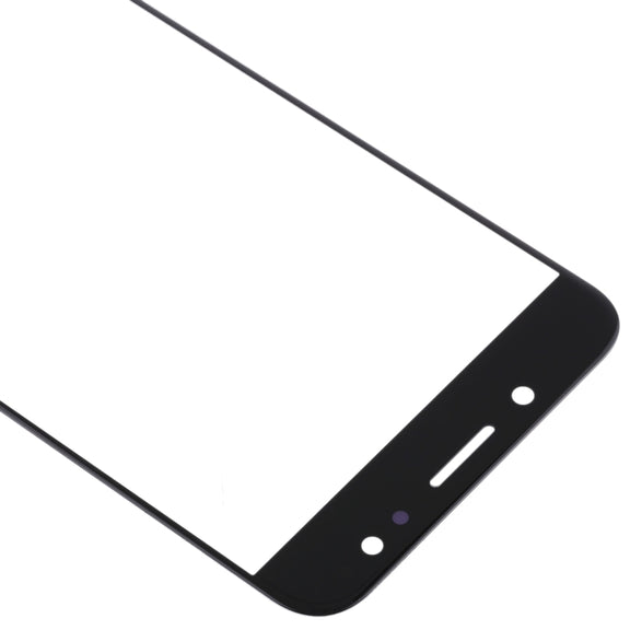 For Samsung Galaxy C8 / C7100, C7(2017) / J7+, C710F/DS 10pcs Front Screen Outer Glass Lens (Black)