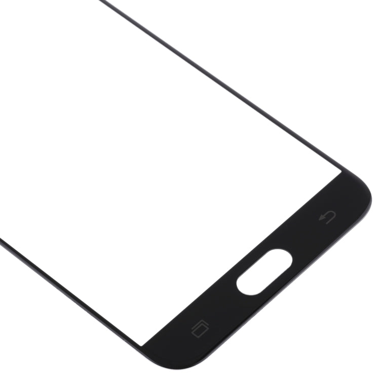 For Samsung Galaxy C8 / C7100, C7(2017) / J7+, C710F/DS 10pcs Front Screen Outer Glass Lens (Black)