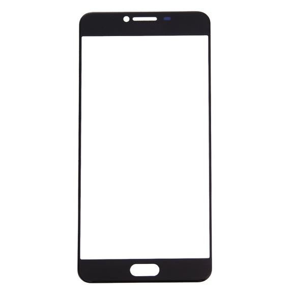 For Samsung Galaxy C7 10pcs Front Screen Outer Glass Lens (Black)