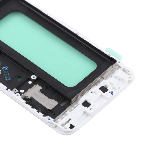 For Galaxy C5 Pro Front Housing LCD Frame Bezel (White)