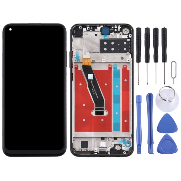 OEM LCD Screen for Huawei Enjoy 10 Digitizer Full Assembly with Frame(Black)