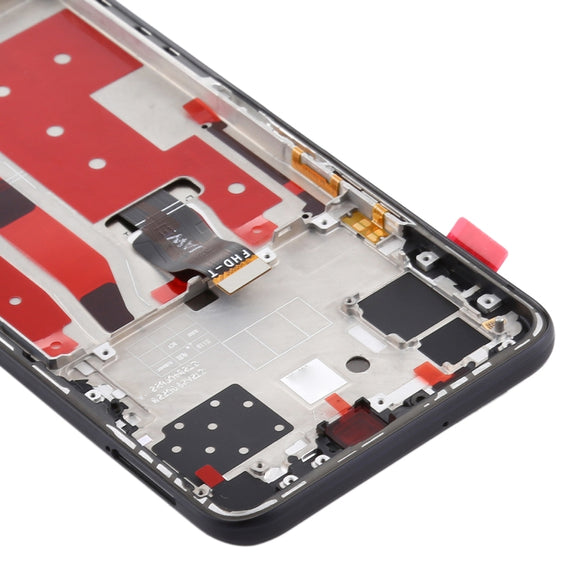 OEM LCD Screen for Huawei Nova 7 SE Digitizer Full Assembly with Frame(Black)