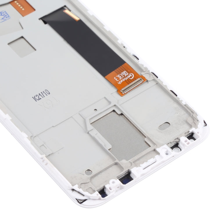 TFT LCD Screen for Meizu 16X Digitizer Full Assembly with Frame, Not Supporting Fingerprint Identification(White)
