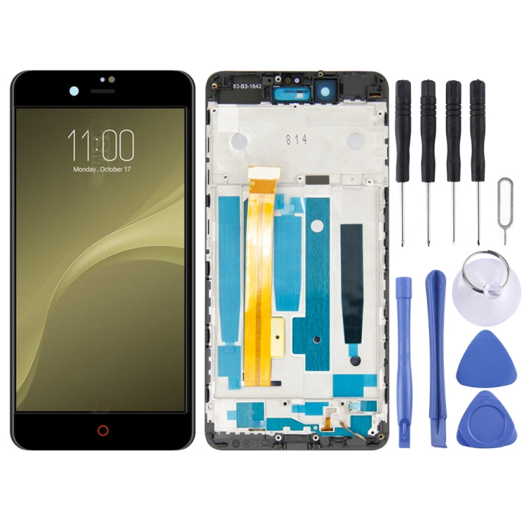 OEM LCD Screen for ZTE Nubia Z11 Mini S NX549J  Digitizer Full Assembly with Frame���Black)
