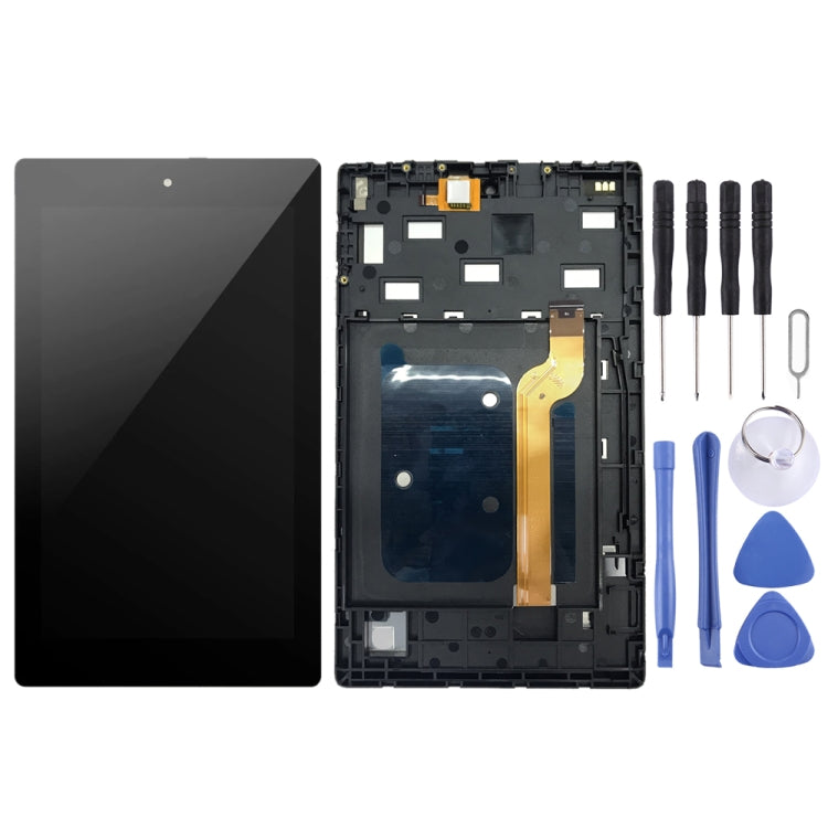 OEM LCD Screen for Amazon Kindle Fire HD 7 2019 9th M8S26G  Digitizer Full Assembly with Frame���Black)