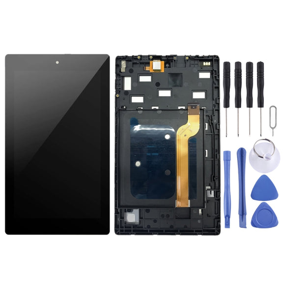 OEM LCD Screen for Amazon Kindle Fire HD 7 2019 9th M8S26G  Digitizer Full Assembly with Frame���Black)