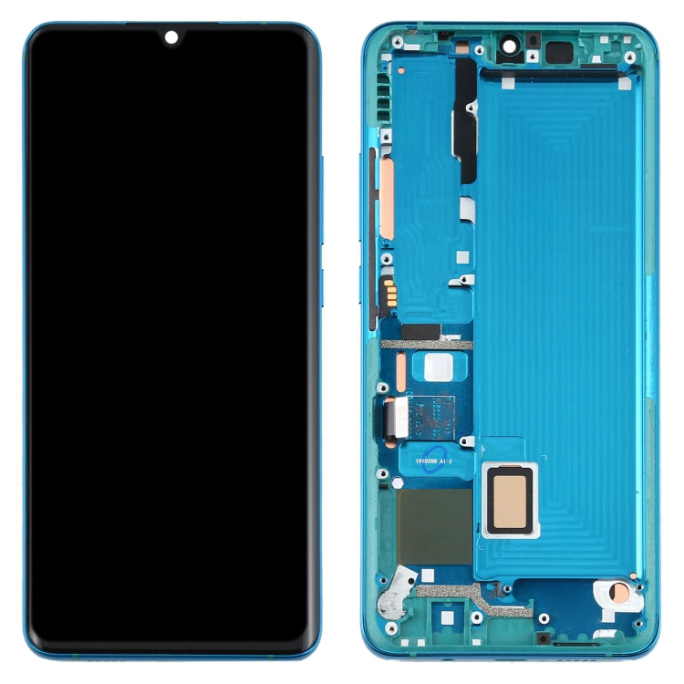 Original LCD Screen and Digitizer Full Assembly With Frame for Xiaomi Mi CC9 Pro / Mi Note 10 / Mi Note 10 Pro(Green)