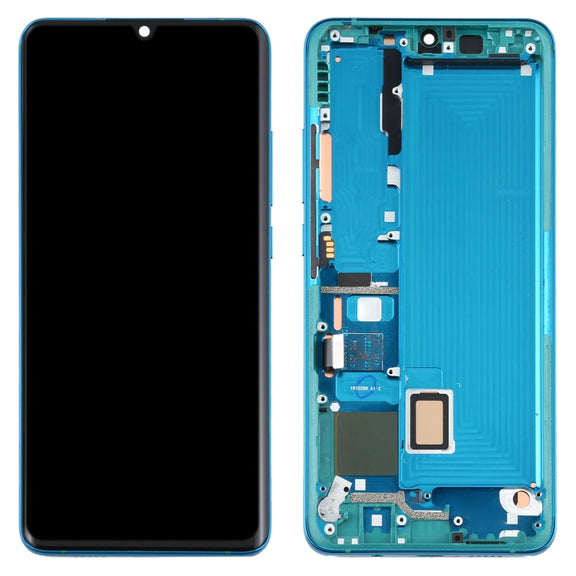 Original LCD Screen and Digitizer Full Assembly With Frame for Xiaomi Mi CC9 Pro / Mi Note 10 / Mi Note 10 Pro(Green)
